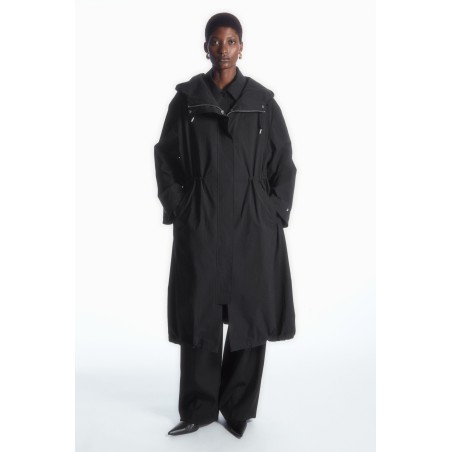 COS OVERSIZED-PARKA IM LAGEN-LOOK SCHWARZ Im Angebot