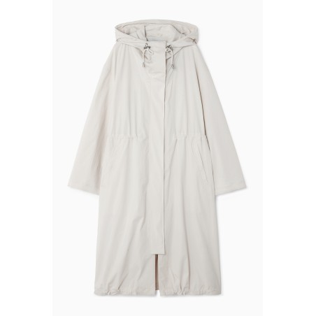 COS OVERSIZED-PARKA IM LAGEN-LOOK HELLES BEIGE Im Angebot