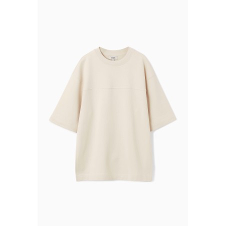 COS MITTELSCHWERES OVERSIZED-T-SHIRT ECRU Im Angebot