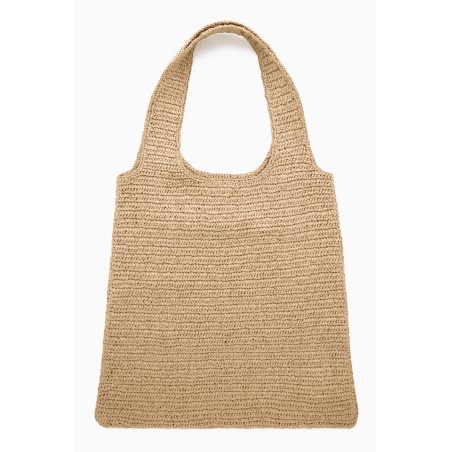 COS OVERSIZED-SHOPPER AUS BAST BEIGE/ORANGE Im Angebot