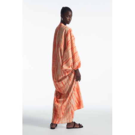 COS KAFTANKLEID AUS SEIDE MIT OVERSIZED-PASSFORM ORANGE Im Angebot