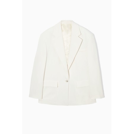 COS EINREIHIGER OVERSIZED-BLAZER CREMEWEISS Im Angebot