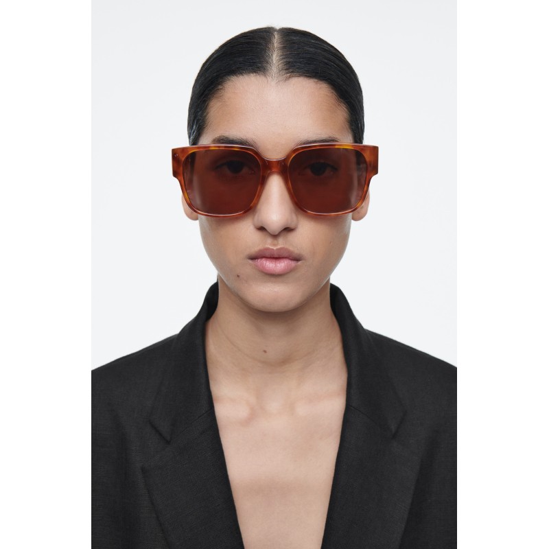 COS ECKIGE OVERSIZED-SONNENBRILLE BRAUN Im Angebot