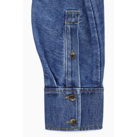 COS OVERSIZED-HEMDBLUSENKLEID AUS DENIM Blau Im Angebot