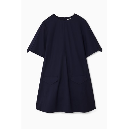 COS OVERSIZED-MINIKLEID AUS WOLL-MIX IM UTILITY-STIL NAVYBLAU Im Angebot