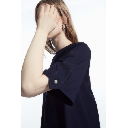 COS OVERSIZED-MINIKLEID AUS WOLL-MIX IM UTILITY-STIL NAVYBLAU Im Angebot