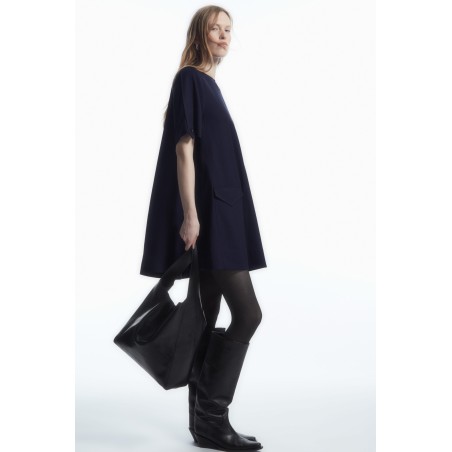 COS OVERSIZED-MINIKLEID AUS WOLL-MIX IM UTILITY-STIL NAVYBLAU Im Angebot