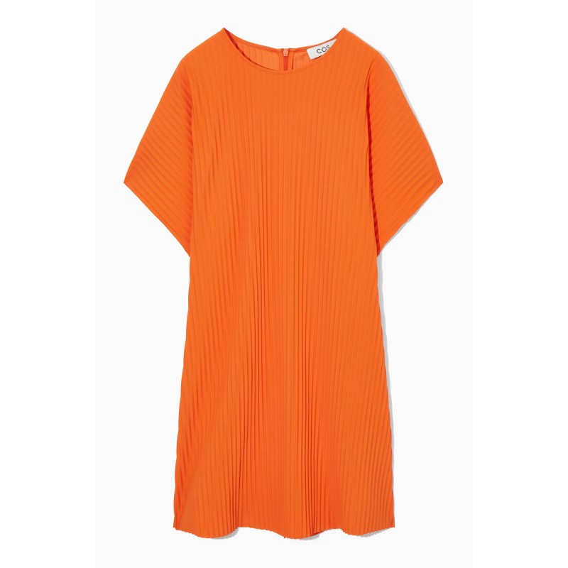 Heißer Verkauf COS PLISSIERTES MINIKLEID ORANGE