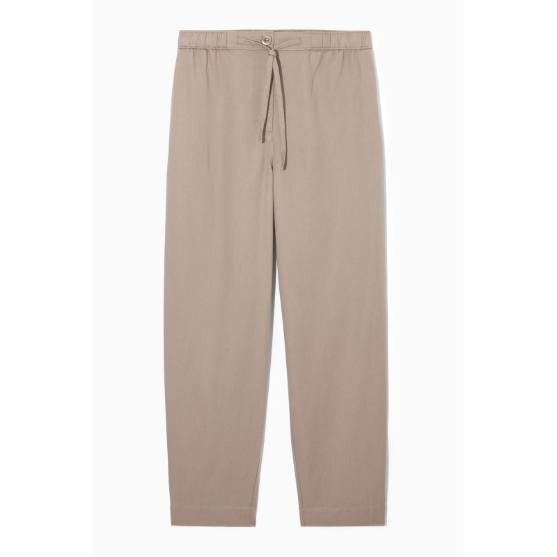 Original COS HOSE MIT KORDELZUGBUND UND BARREL-BEIN BEIGE