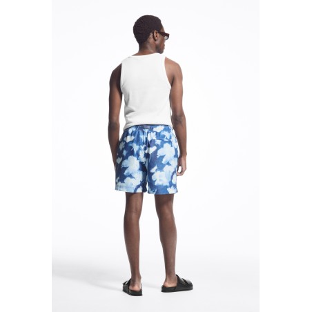 [Reduzierter Preis] COS BADESHORTS MIT PRINT UND KORDELZUG BLAU/FLORALER PRINT