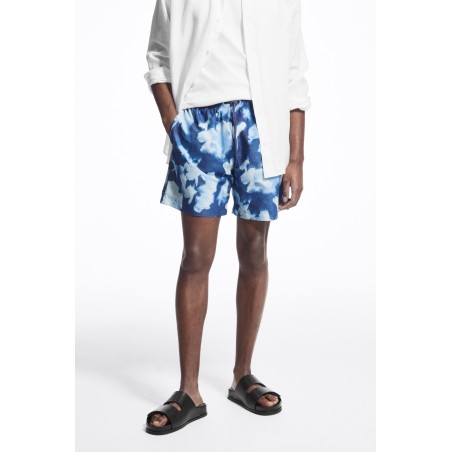 [Reduzierter Preis] COS BADESHORTS MIT PRINT UND KORDELZUG BLAU/FLORALER PRINT