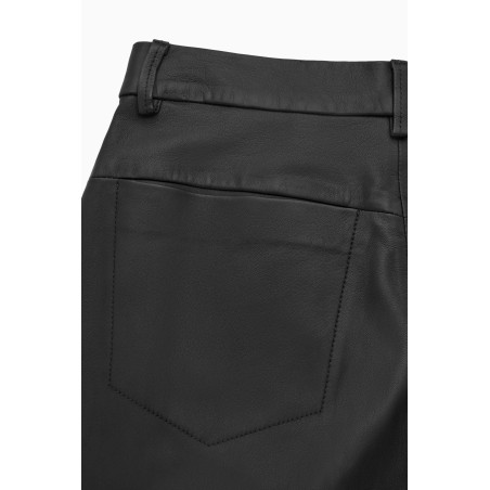 Original COS LEDERHOSE MIT BARREL-BEIN Schwarz