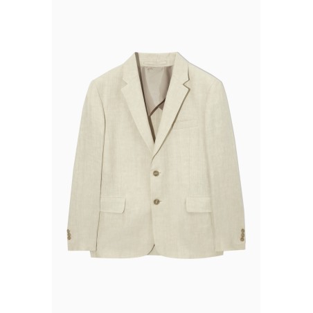 Sonderrabatt COS EINREIHIGER LEINEN-BLAZER MIT NORMALER PASSFORM BEIGE