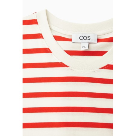 Sonderrabatt COS T-SHIRT MIT NORMALER PASSFORM ORANGE/CREME/GESTREIFT