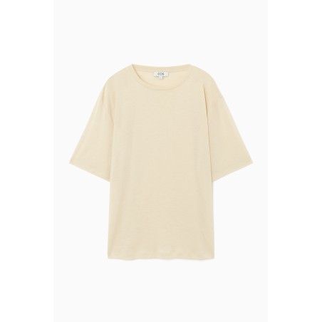 Sonderrabatt COS FLIESSENDES T-SHIRT MIT LOCKERER PASSFORM BEIGE