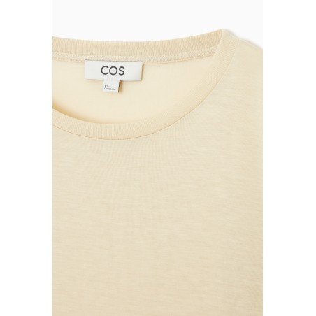 Sonderrabatt COS FLIESSENDES T-SHIRT MIT LOCKERER PASSFORM BEIGE