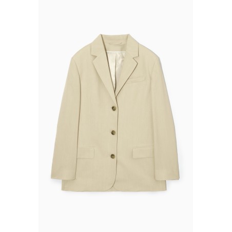 Sonderrabatt COS LOCKERER BLAZER AUS LEINEN-MIX BEIGE