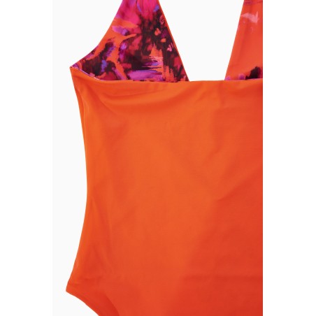 Sonderrabatt COS WENDBARER BADEANZUG MIT PRINT ORANGE/FLORALER PRINT