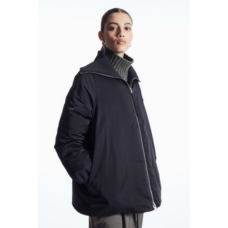 Sonderrabatt COS DAUNENJACKE MIT GERIPPTEM KRAGEN NAVYBLAU