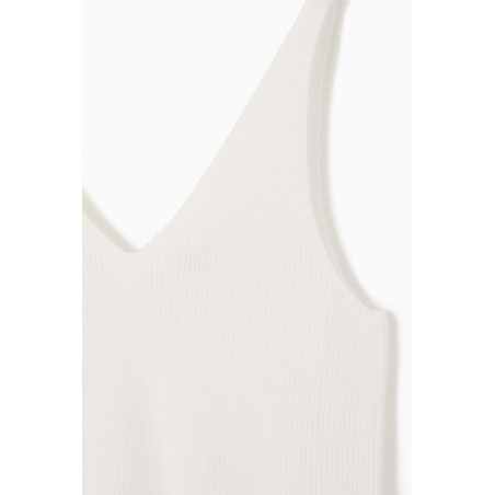 Sonderrabatt COS TANKTOP AUS RIPPSTRICK WEISS