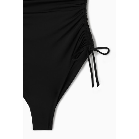 Hohe Qualität COS BANDEAU-BADEANZUG MIT RÜSCHEN SCHWARZ