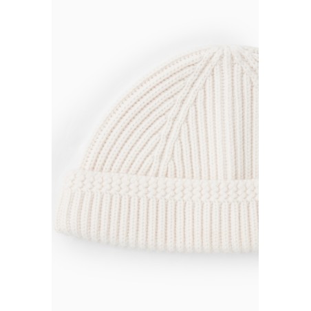 Hohe Qualität COS KURZE BEANIE AUS MERINOWOLLE CREME