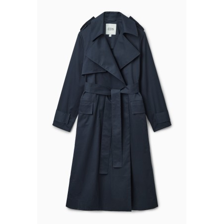 Original COS TRENCHCOAT MIT GÜRTEL NAVYBLAU