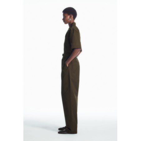 Original COS UTILITY-OVERALL MIT GÜRTEL DUNKLES KHAKI