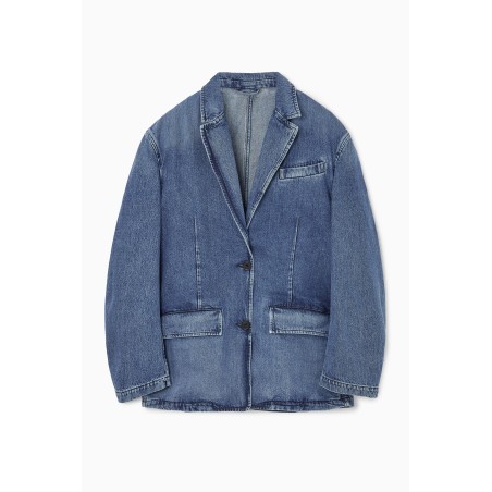 Hohe Qualität COS EINREIHIGER BLAZER AUS DENIM Blau