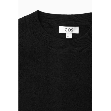 Original COS PULLOVER AUS GEKOCHTER MERINOWOLLE SCHWARZ