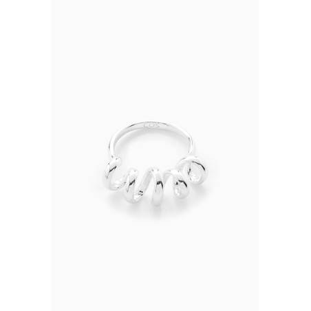 Brandneu COS RING MIT SPIRALFÖRMIGEM DETAIL SILBER