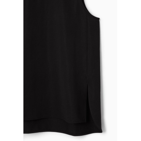 Brandneu COS TANKTOP MIT SEITENSCHLITZEN SCHWARZ