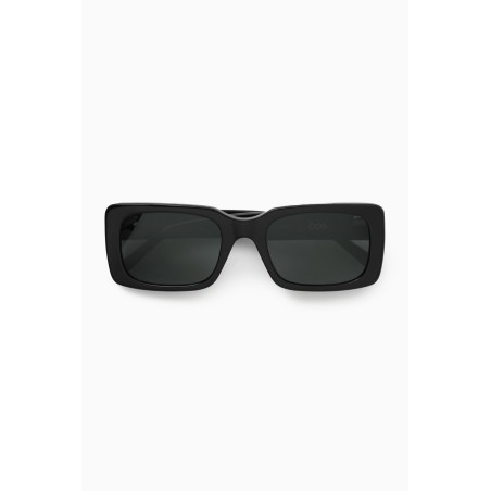 Brandneu COS ECKIGE SONNENBRILLE AUS ACETAT SCHWARZ