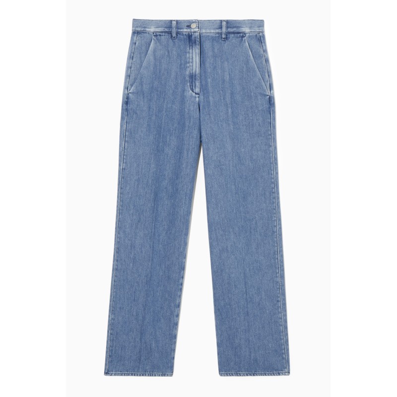 Brandneu COS JEANS MIT GERADEM BEIN MITTELBLAU