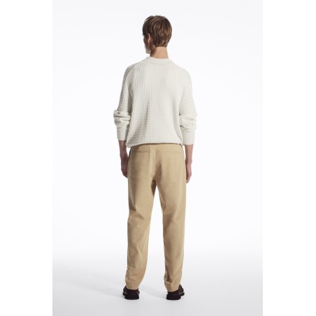 Brandneu COS CHINOHOSE AUS TWILL MIT GERADEM BEIN BEIGE