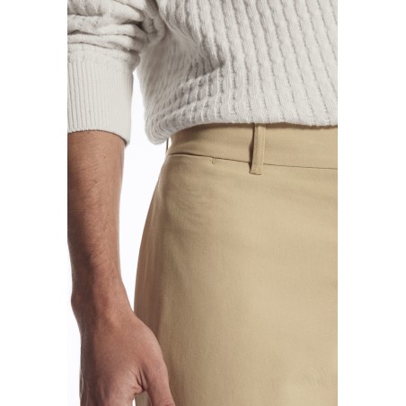 Brandneu COS CHINOHOSE AUS TWILL MIT GERADEM BEIN BEIGE