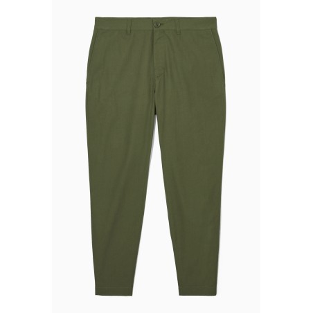 Brandneu COS CHINOHOSE AUS TWILL MIT GERADEM BEIN KHAKI