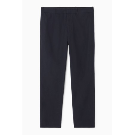 Brandneu COS CHINOHOSE AUS TWILL MIT GERADEM BEIN NAVYBLAU