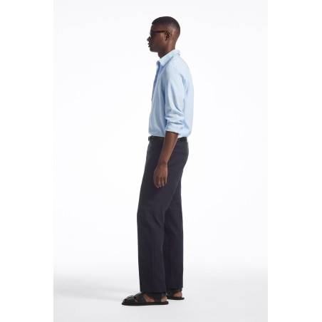 Brandneu COS CHINOHOSE AUS TWILL MIT GERADEM BEIN NAVYBLAU