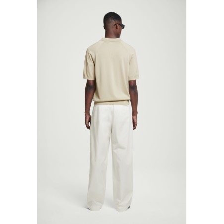 Brandneu COS GESTREIFTES POLOSHIRT AUS STRICK BEIGE