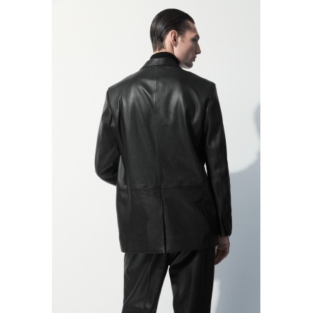 COS DER EINREIHIGE BLAZER AUS LEDER SCHWARZ Version 2024