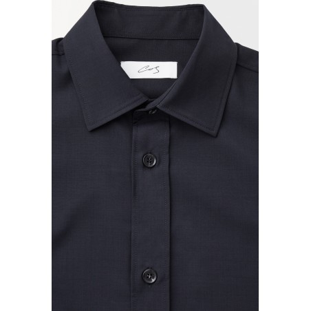 Neue Saison COS DAS ELEGANTE WOLLHEMD NAVYBLAU