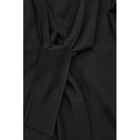 Neue Saison COS MIDIKLEID MIT BINDEDETAIL HINTEN SCHWARZ