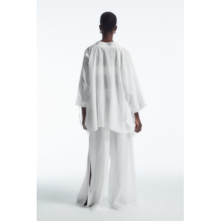 Neue Saison COS KURZER KAFTAN MIT BINDEBÄNDERN WEISS