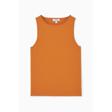 Neue Saison COS STRICK-TANKTOP MIT RÖHRENFÖRMIGEN BESÄTZEN ORANGE