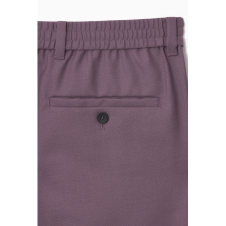 Neue Saison COS HOSE AUS WOLL-MIX MIT UMSCHLAG VIOLETT