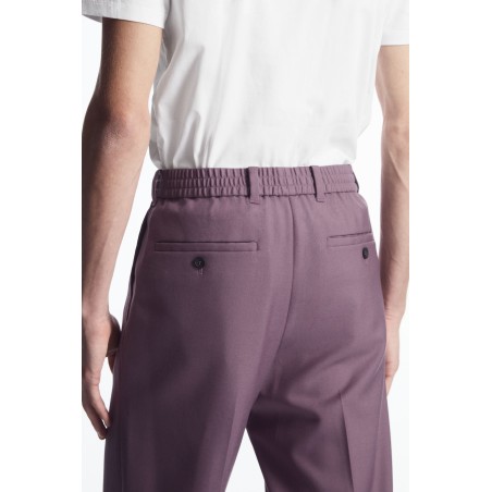 Neue Saison COS HOSE AUS WOLL-MIX MIT UMSCHLAG VIOLETT