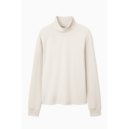 Neue Saison COS SWEATSHIRT MIT ROLLKRAGEN HELLES BEIGE