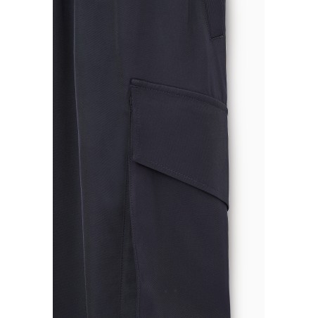 Neue Saison COS UTILITY-KLEID AUS TWILL DUNKLES NAVYBLAU