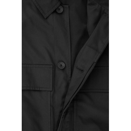 Neue Saison COS UTILITY-HEMDJACKE AUS TWILL SCHWARZ